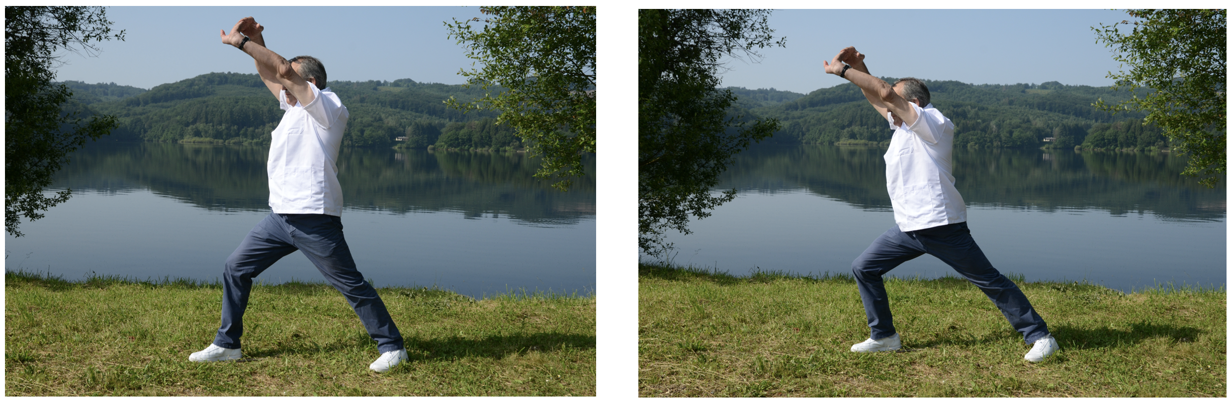 Figure 13 : Étirement du plan sagittal du triceps sural et du psoas